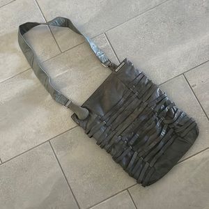 Diesel Black Gold Leather Bag